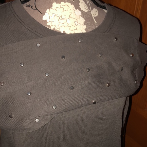 Massimo Fabro Italy 80s sweatshirt dress with studs on arms - Picture 7 of 11